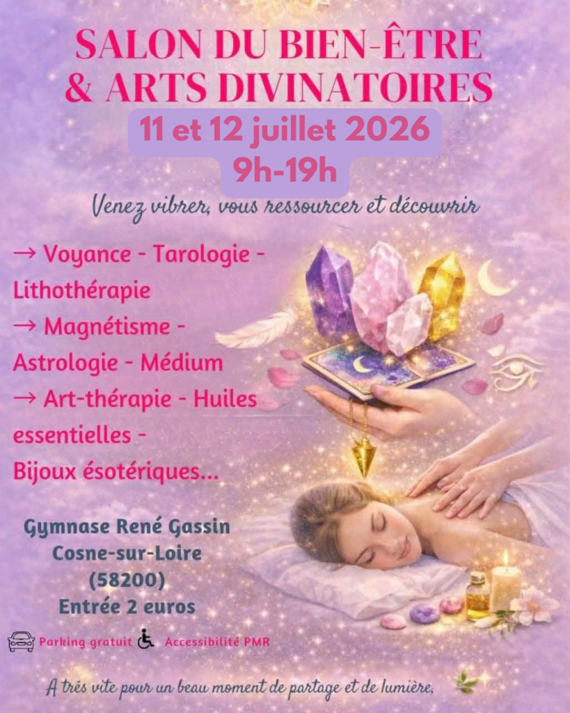 affiche salon bien-être de cosne-cours-sur-loire (58) les 11 et 12 juillet 2026